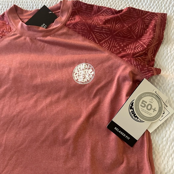 NWT Rip Curl Surf Rash Guard Swim Shirt SPF 50 XL Youth - Picture 6 of 9